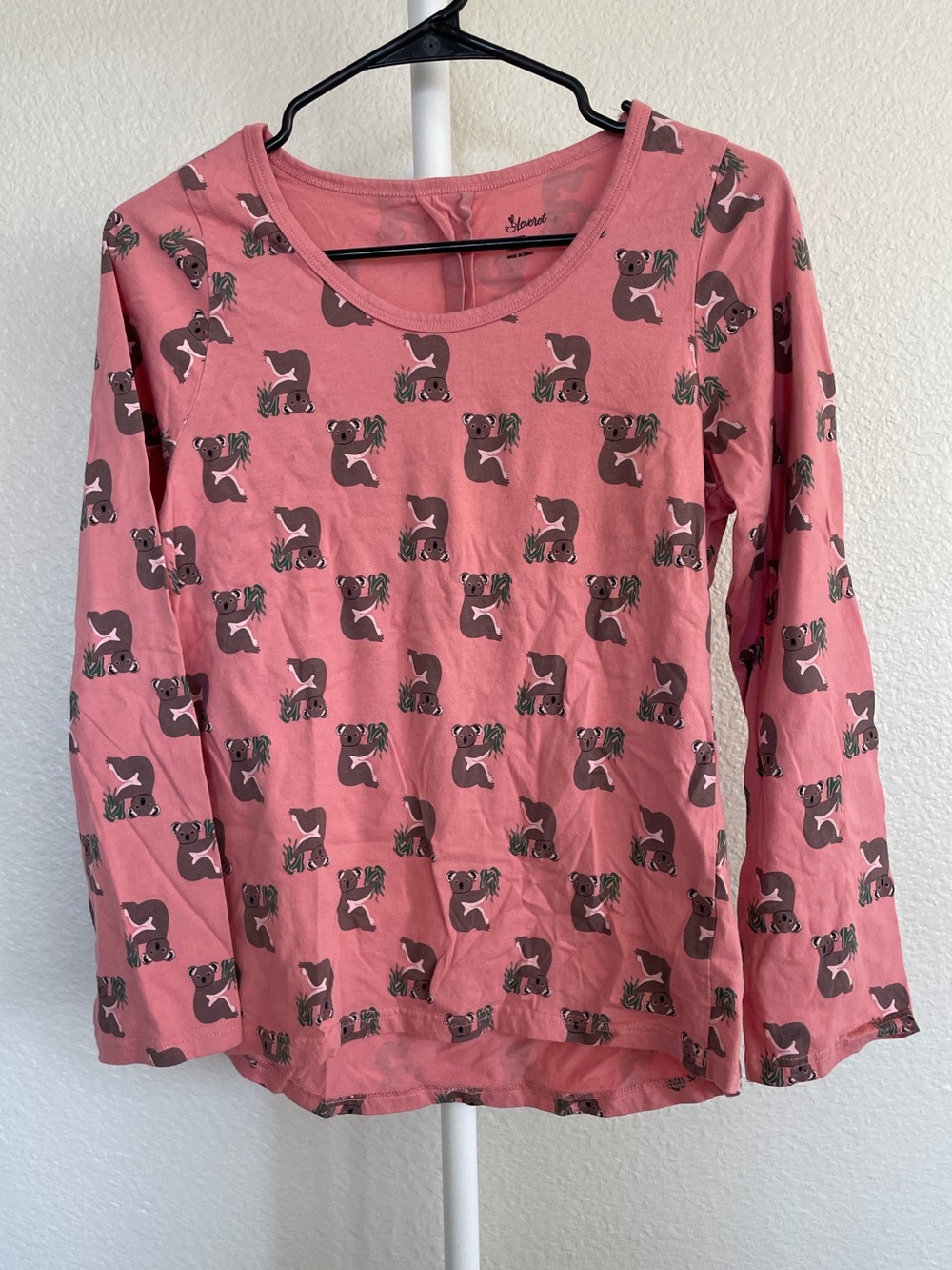 Leveret Women’s Koala Print Sleep Shirt Long Sleeve All Over Graphic Medium